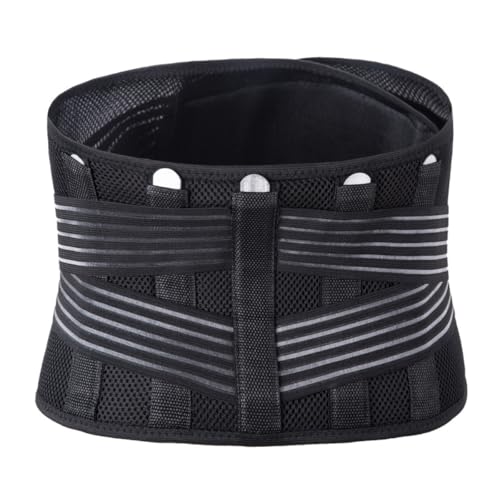 SWETRACE Cinturón de Ejercicio para Running y Fitness Soporte Lumbar, Ajuste en Nylon y Placa de Acero para Aliviar Dolor de Cintura