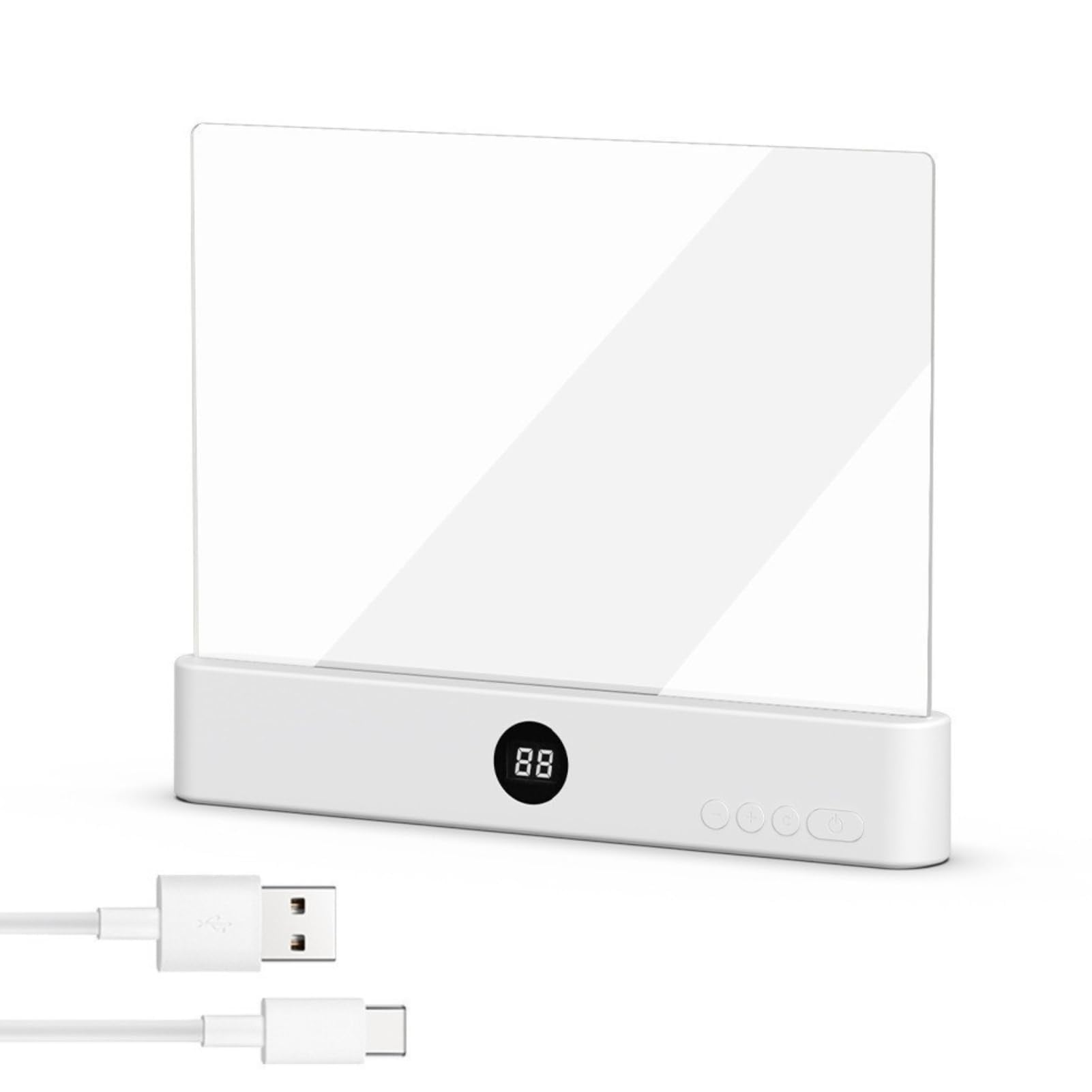 Lampe De Lecture, éCran Plat Intelligent Led Lampe Lecture,Lumiere Livre Multifonctionnel,Chargement Usb Avec Fonction Minuterie,Lampe De Lecture Pour Lire Au Lit Veilleuse,Pour Lecture Et éClaira