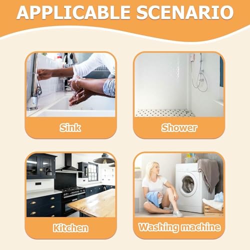 Presa de agua de ducha plegable con barrera de retención duradera 4