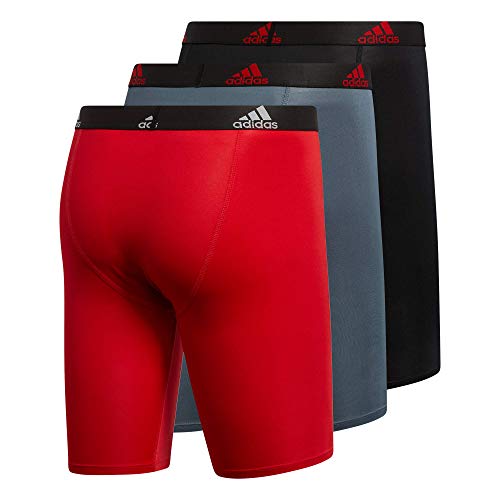 Image of adidas Men's Performance 3-Pack Long Boxer Brief