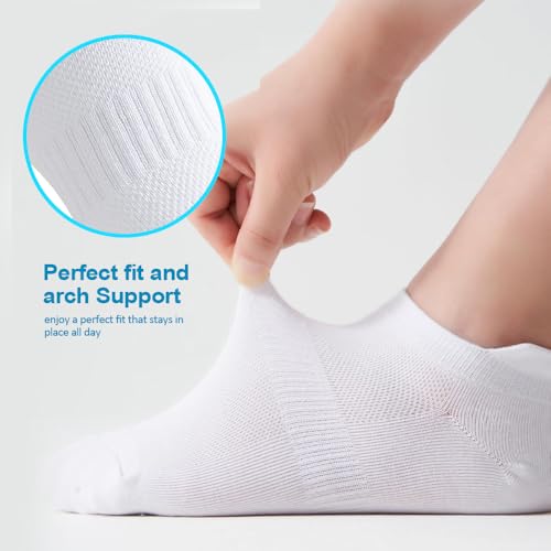 4-Pack Women’s Ankle Socks, Low-Cut Athletic Running Socks, No-Show for Everyday Wear2