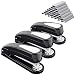 MROCO Desk Stapler, Heavy Duty Stapler, 360 Degree Rotatable Stapler for Desk Stapler, 20 Sheets Capacity with 3000 Staples, Specialized for Booklet Stapling 3 Pack(Black)