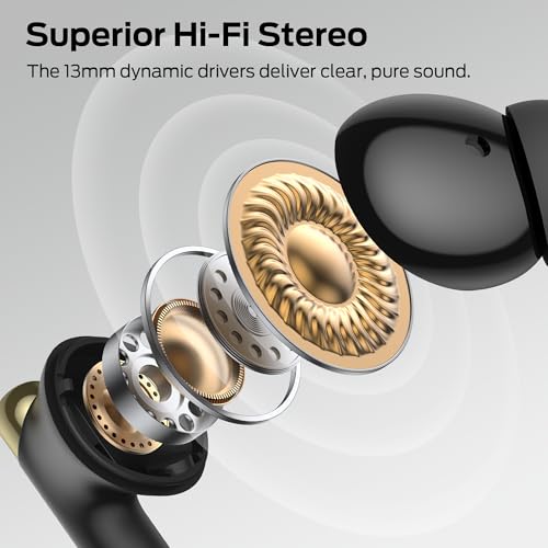 undefined Monster N-Lite 211 Wireless Earbuds, Bluetooth 6.0 Stereo Headphones with Noise-Cancelling Mic and LED Display, Built-in Mic for Clear Calls, Waterproof Design for Sports の商品画像 2