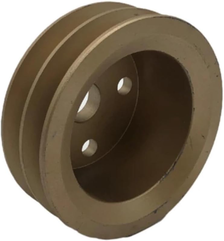 Crankshaft & Water Pump Pulley Kit for Caterpillar SK6 Excavator Engine | Double-Groove Drive Pulley Replacement Set