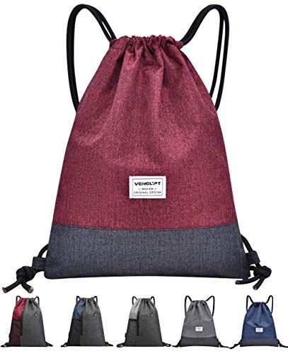 QueenNa Mochilas de Cuerdas Bolsa de Deporte