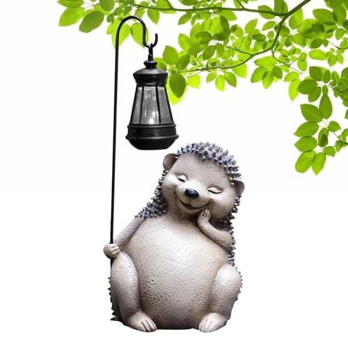Statue de hérisson en résine robuste et design chic pour jardin - 2