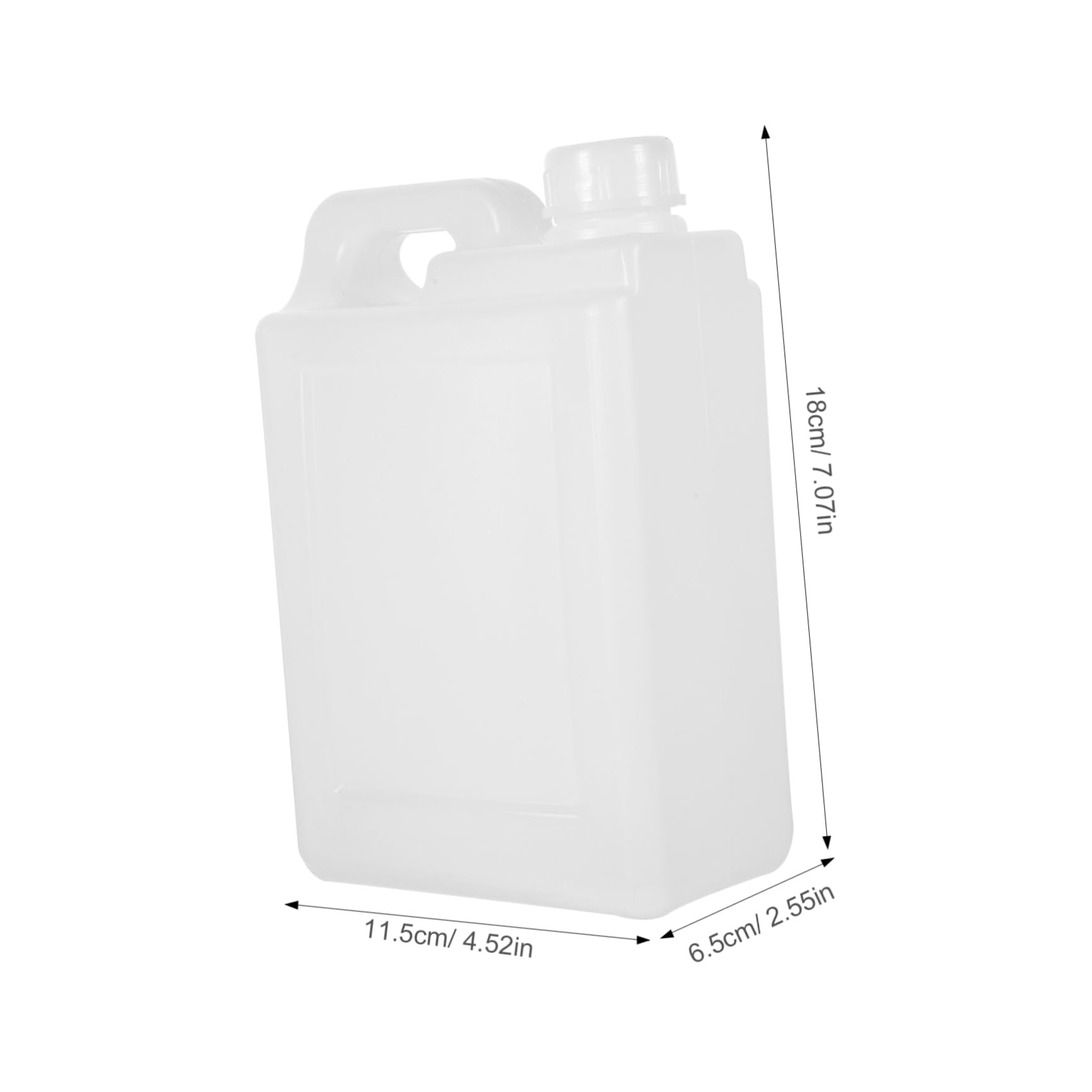 Ciieeo Oil Storage Bottle Camping Water Jug Liquid Storage Containers 1l Plastic Flat Bottle