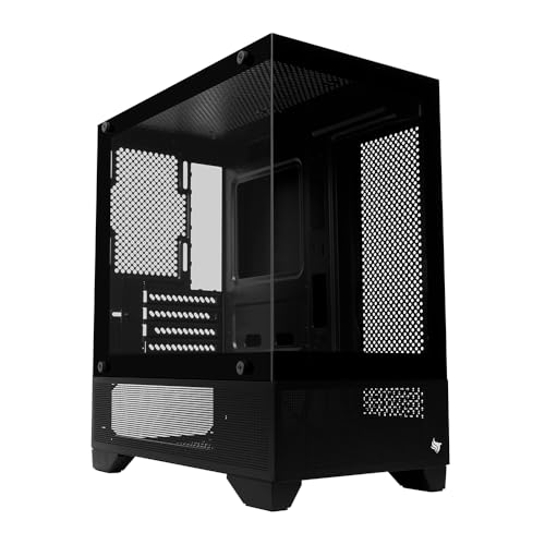 Gabinete Gamer Pichau Magpie 4B | Mini-Tower | Lateral de Vidro | Preto | PG-MAG4B-BK