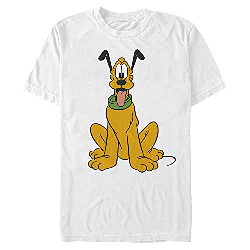 Amazon.com: Disney Mickey Mouse Pluto The Dog Portrait T-Shirt