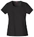 Dickies Scrubs Women's Xtreme Stretch Junior Fit Mock Wrap Top, Black, Small