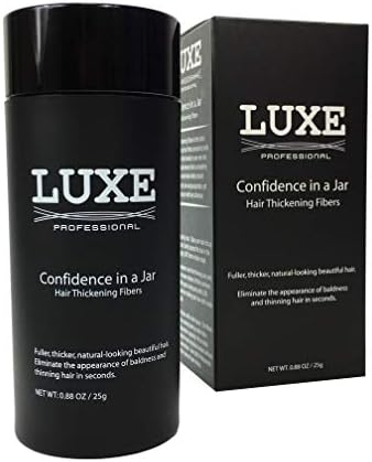 LUXE Hair Building Fibers - Thickening Fibers - CONFIDENCE IN A JAR – 2 Months+ Supply! – Hypoallergenic, Dermatologist Tested – Multiple Colors Available (Blond)