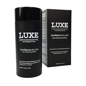 LUXE Haarverdikkende vezels – VERTROUWEN IN EEN POT – 2 maanden + voorraad! – Hypoallergeen, dermatologisch getest – Meerdere kleuren beschikbaar