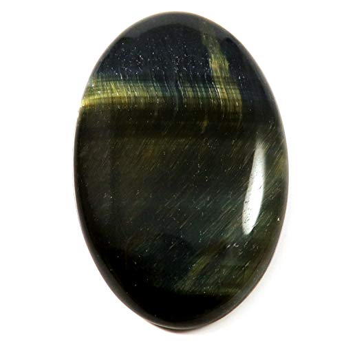 Cabochon ovale œil de tigre bleu naturel de 55,3 carats Nw17