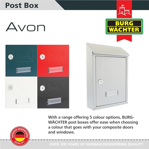 Buzón Avon Sterling MB09S compacto de pared en color silver 7