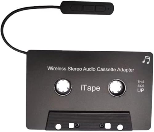Adaptador de casete para coche Bluetooth Audio Receptor Trabajo Mientras Carga Soporte TF Tarjeta