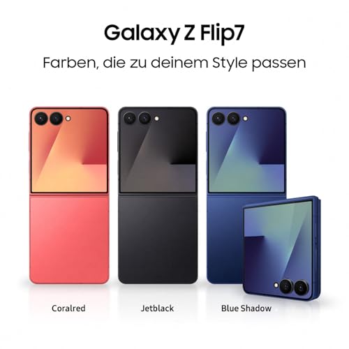 Samsung Galaxy Z Flip7 AI pametni telefon s Galaxy AI, AI telefon s Androidom, sklopivi dizajn, Infinity prednji zaslon, 50 MP širokokutna kamera, 512 GB, 12 GB RAM-a, Blue Shadow, 3 godine jamstva proizvođača