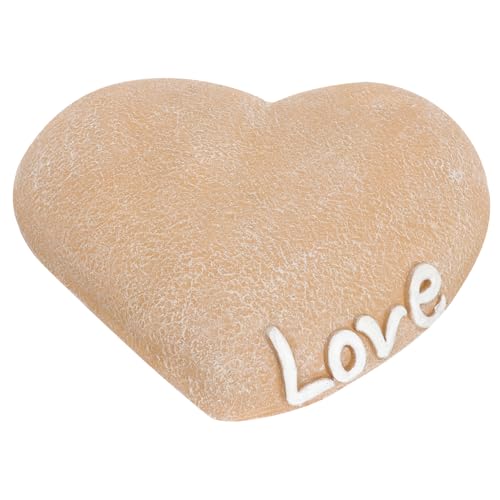 ibasenice ペット墓プレート ハート型 犬用猫用 メモリアル樹脂製 屋外対応 耐候性 ペット記念碑 小型墓標 裏やパティオ設置可 心形墓碑で愛犬