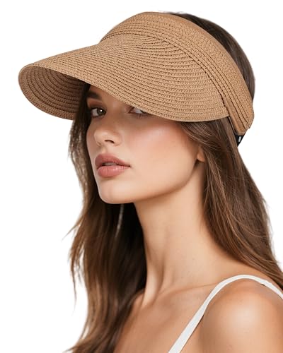 Chapeau de paille de protection UV pliable pour éviter les coups de soleil
