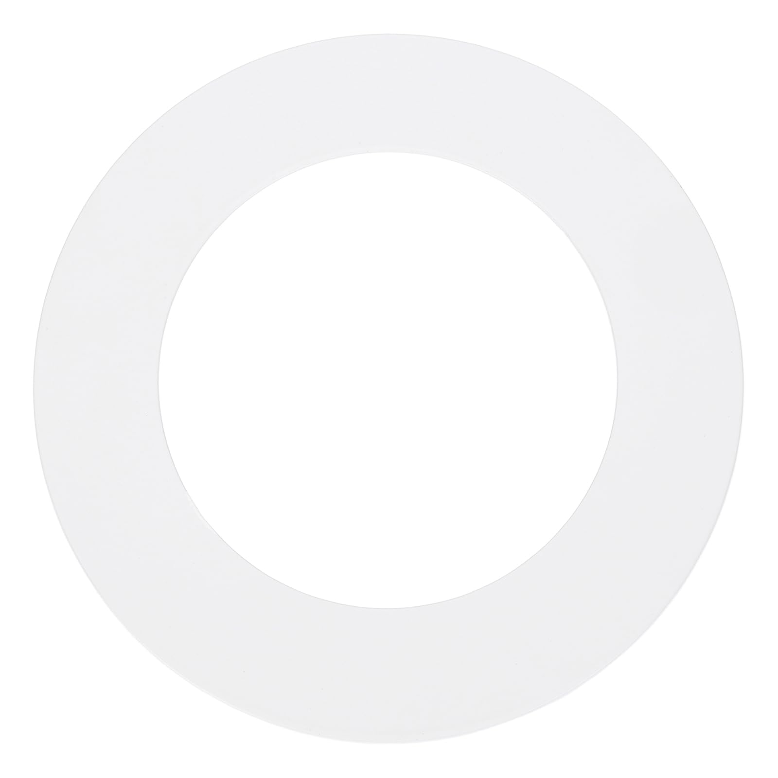sourcing map Goof Rings for 3" Recessed Lights, 3.2" ID 4.9" OD Steel Flat Goof Trim Ring Can Light Cover Plate Flush Mount Can Converter for Ceiling Wall Hole Decorative, Matte White