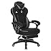 WOLTU Racing Sillas de Escritorio Tela Gaming Silla de Oficina Ergonómica Silla de Ordenador Taburete Giratoria de Oficina con Ruedas Silla de Escritoroio Gris BS83gr