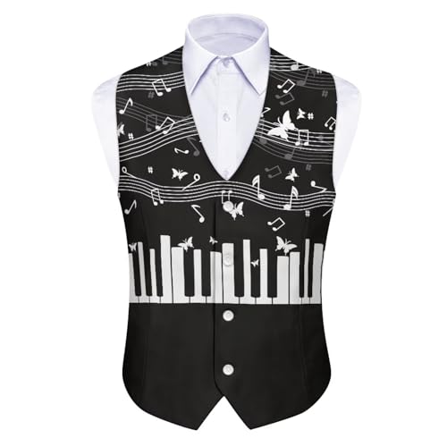 Mens Casual Business Suit Vest V Neck 4 Button Lightweight Formal Slim Fit Plus Size Vest Waistcoat Jacket S-4XL3