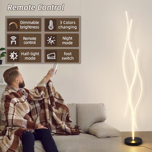 Cansancio visual: Lámpara de pie LED regulable para lectura 5