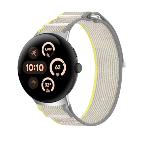 [YAJOJO] Google Pixel Watch 4 45mm �Ή� �o���h �����x���g �X�|�[�c�o���h �i�C���� �x���N�� ���������\ �y�� �_�炩�� �ʋC �䒘�ȒP �h�� �j�����p�i�O���[&�O���[���j