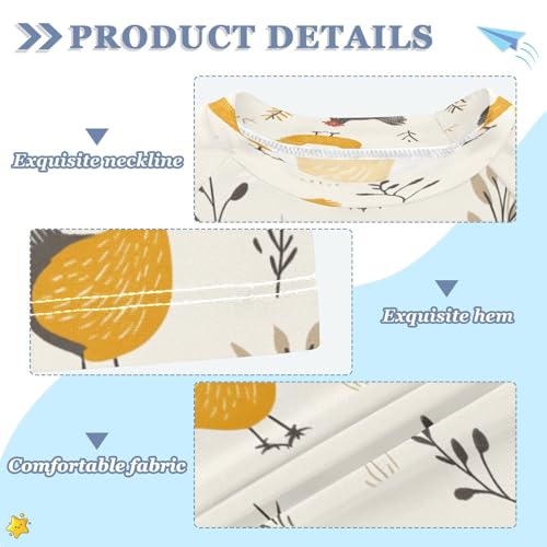 Boys Short Sleeve T-Shirts Chicken Cartoon Rashguard Kids Swim Shirts Sun UPF 50+ Multicoloured3