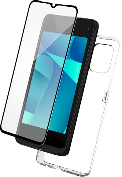 Pack Logicom Yuno coque transparente protège écran verre trempé