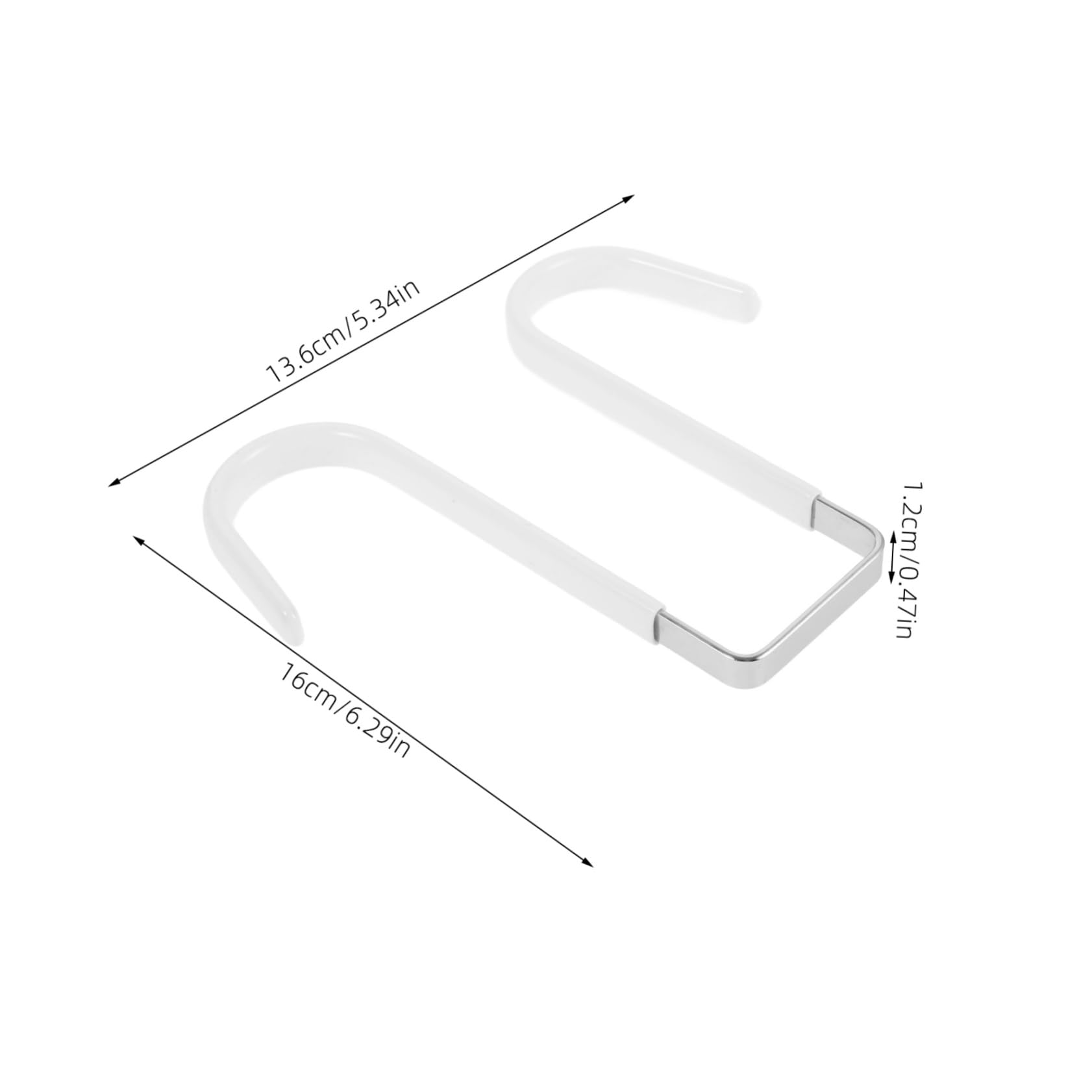 STOBAZA The Door Hooks 2pcs Sturdy Coat Hangers Space-Saving Hanger Hooks for Entryway