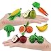 ONEST 11 Pieces Fruits Vegetables Figurines Realistic Detailed Plastic Fruits Vegetables Figures