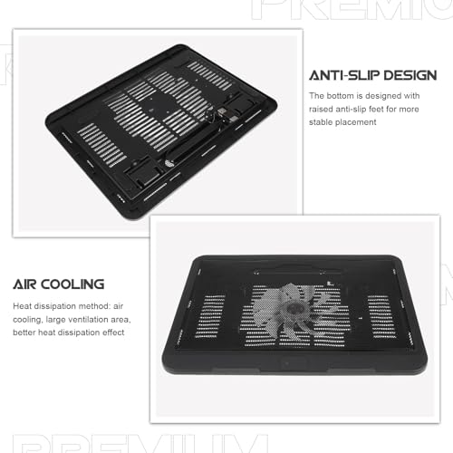 Base de refrigeración para laptop Lurrose silenciosa miniatura 7