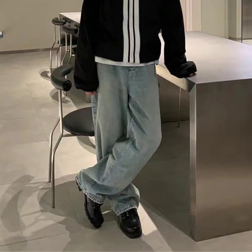 Streetwear Wide Leg Jeans Men Straight Denim Pants Vintage Baggy Jeans Male4
