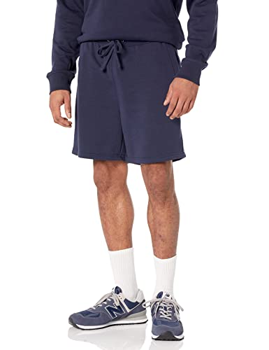 Amazon Essentials Mens Lightweight French Terry Relaxed Fit Sweat Shorts with Drawstring (Available in Big & Tall) Navy X-Large
