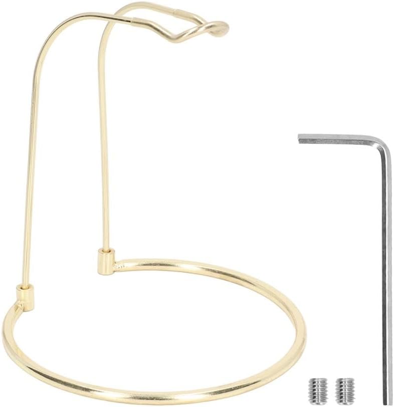 Stainless Steel Fishing Reel Rack - Portable Rod Holder Stand for Display & Storage Reel Bracket, 16.5x14.5x3cm(Gold)