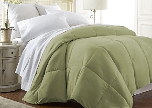 ienjoy Home Hotel Collection 1500 Series - Lightweight - Luxury Goose Down Alternative Comforter - Hotel Quality Comforter and Hypoallergenic - Full/Queen - Sage