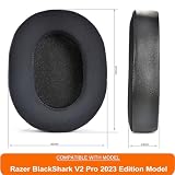 BlackShark V2 PRO 2023 Edition chłodzące żelowe nauszniki wymienne pokrowce kompatybilne z bezprzewodowym zestawem słuchawkowym Razer BlackShark V2 Pro 2023 Edition (nie pasują do modelu 2020)