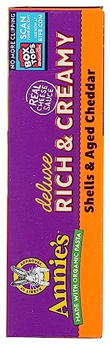 Annie's Homegrown Creamy Deluxe Shells & Real Aged Cheddar Sauce Macaroni, 11.4 Pound #TOP4