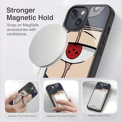 Coque iPhone 15 Naruto design Kakashi finition haut de gamme - 4