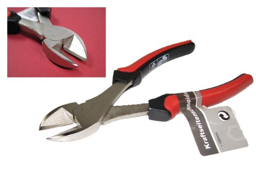 E/D/E Kraft-Seitenschneider 180 mm Griff rot/schwarz
