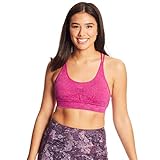 C9 Champion Women's Seamless Snow Wash Cami Bra, Magenta Zeal, S