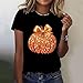 Thanksgiving T Shirts for Women 2025 Sparkly Glitter Pumpkin Bow Graphic Tees Cute Holiday Fall Clothes Funny Gifts Retro Party Sequin Tops Casual Crew Neck Pullover Short Sleeve Petite Blouse
