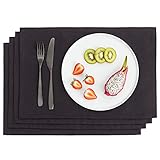JUEGO DE MANTELES DE LINO MULTIUSOS. Ponga la mesa, úselos como manteles y posavasos o como decoración - estos manteles rústicos se verán muy bien en todos los ambientes. Gracias al material, también pueden ser usados como manteles exteriores o de cocina.