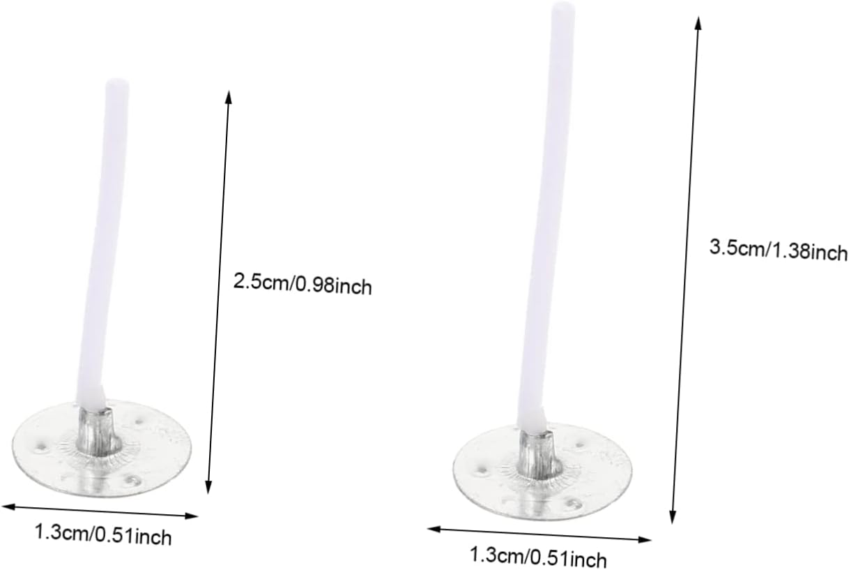 NUOBESTY 240pcs DIY Candle Wicks Replacement Candle Making Wick Holders Natural Non-Toxic Supply for Home Decor