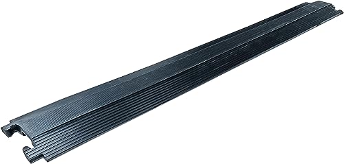 as - Schwabe Kabelbrücke 1 Kanal gerade 1040 x 35 x 20 mm - Kabelschutzmatte Vollgummi - Kabelkanal 35 x 15 mm - Schlauchbrücke Belastbarkeit bis 10t - Überfahrschutz für Kabel - schwarz, 63211