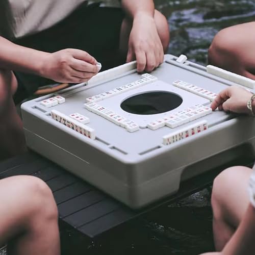 Mesa Mahjong con fichas Juego portátil para exteriores miniatura 4