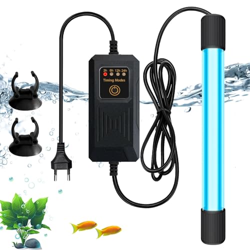 Lampe stérilisateur UV, 13W Stérilisateur UV Aquarium, UV Aquarium Stérilisateur Lampe, 220V Lampe UV Stérilisateur pour avec minuteur