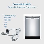 Dishwasher Power Cord Connection Cable Compatible with Bosch Siemens Neff 00752018,00645033,00646105,00645810,All 300/500/800 Series Dishwasher,Replacement SMZPC002UC Power Cord,175cm