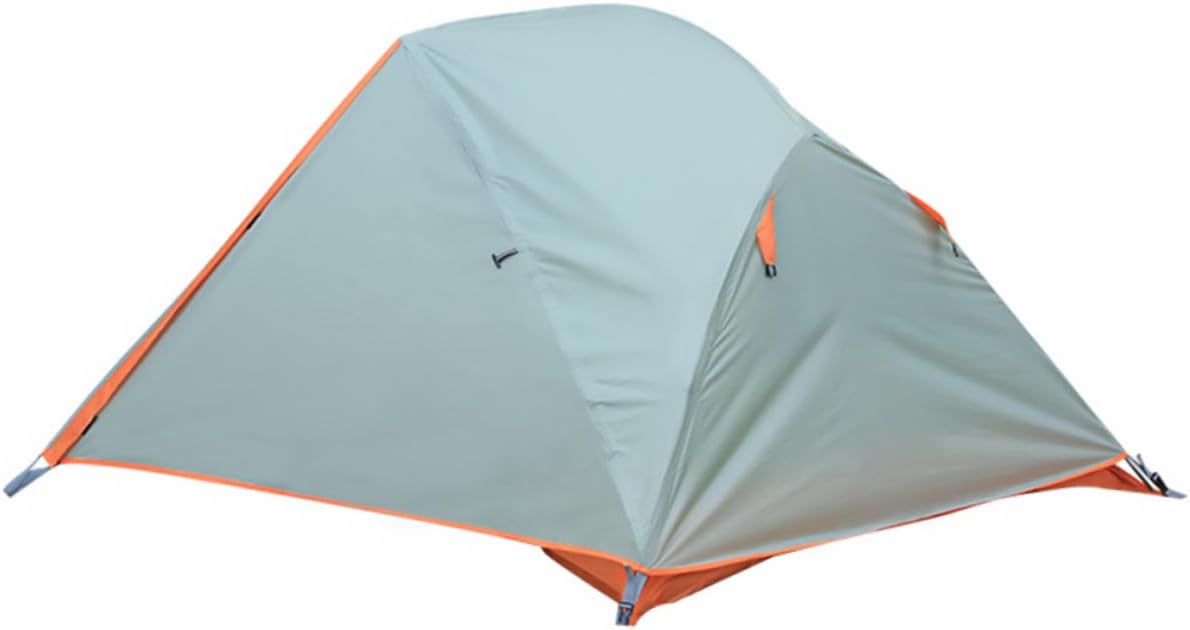 GALPADA Double-Layer Waterproof Camping Tent for Two People, Windproof Outdoor Shelter with Aluminum Poles, Rainproof Travel Tent Suitable for Hiking and Backpacking