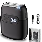 ひげそり 電動シェーバー 小型 【2025新設計 深剃り】 電気シェーバー メンズ 往復式 深剃り IPX7全身防水 髭剃り 電動 低騒音 3枚刃 乾湿両用 LED残量表示 シェーバー メンズ 顔 コンパクト 電気カミソリ 充電式 Type-C急速充電 120分間連続駆動 ひげ剃り電動 水洗い ロック機能搭載 18000RPM 高速回転モーター 取り外し可能 清潔し易い 耐久性良い 軽量 持ち運びやすい 出張/旅行/車内/父の日ギフト 2年保証付き 日本語取扱説明書付属 (black)